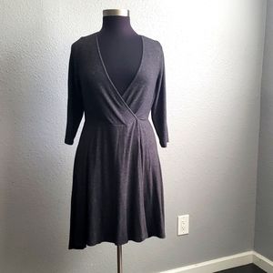 Torrid Grey Sweater Dress asymmetrical hem